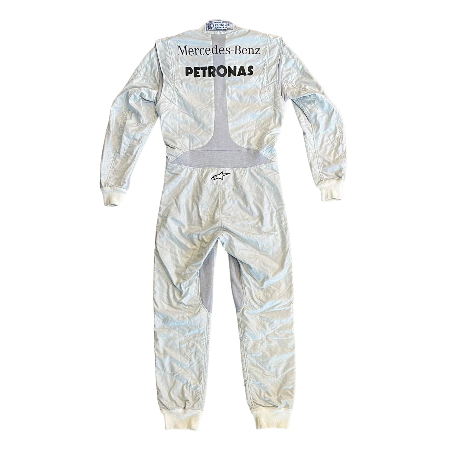 Michael Schumacher F1 Race Mercedes Motorsport Suit Back View
