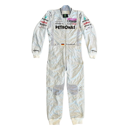 Michael Schumacher F1 Race Mercedes Driver Suit Front View