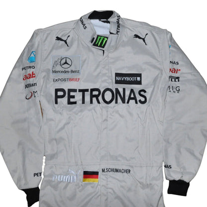 Michael Schumacher F1 Race Replica Mercedes Motorsport Suit Detail View