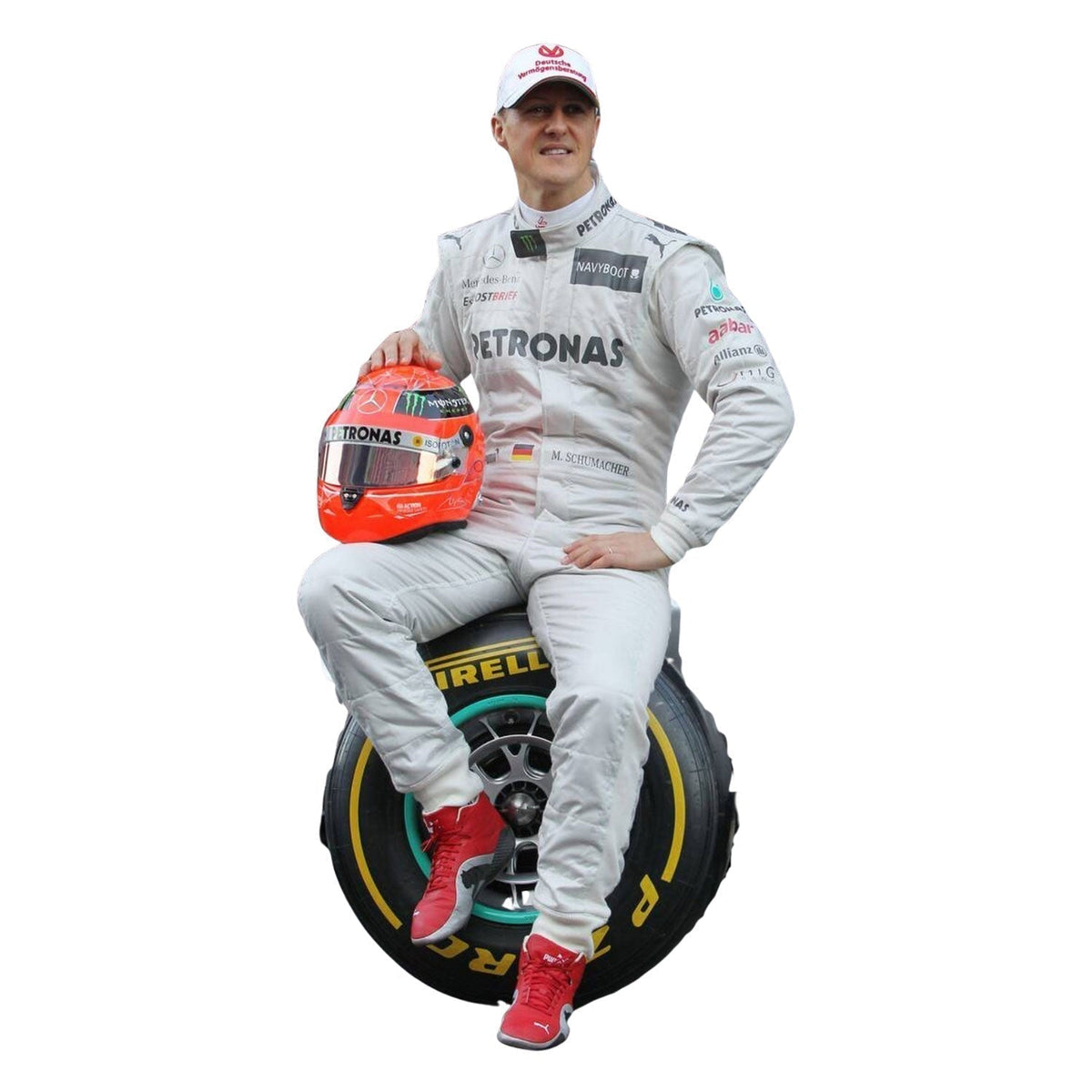 Michael Schumacher F1 Race Replica Mercedes Motorsport Suit Front View