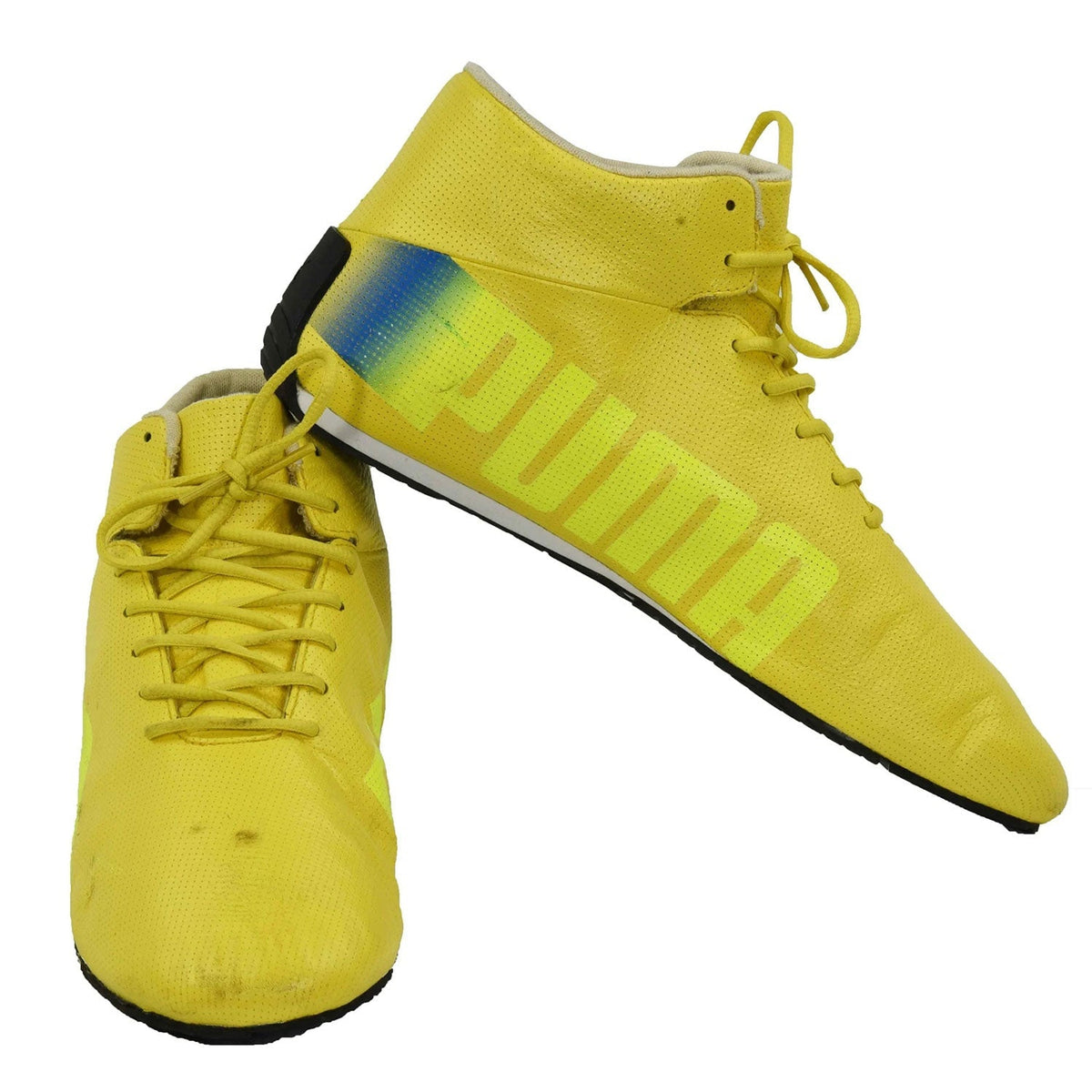 Nico Rosberg 2013 season fan shoes, showing the heel detail and soft lining. A sporty finish for a cosplay outfit or a circuit visit.