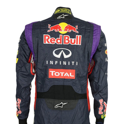 Sebastian Vettel F1 Race Replica Red Bull Grand Prix Suit Detail View