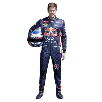 Sebastian Vettel F1 Race Replica Red Bull Grand Prix Suit Front View