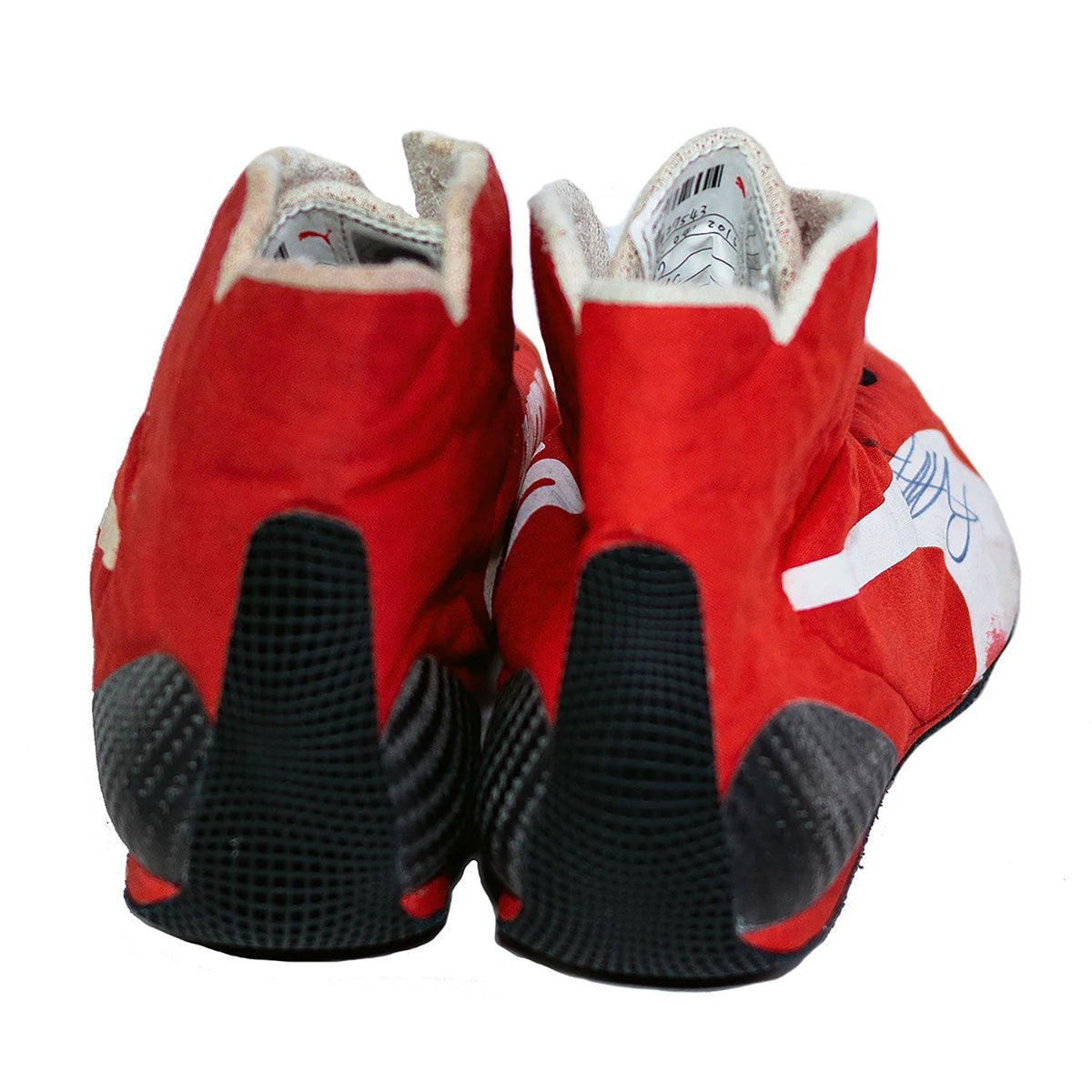 Sebastian Vettel printed race attire footwear, with neat stitching and a sleek racing shape. A sporty finish for a cosplay outfit or a circuit visit.