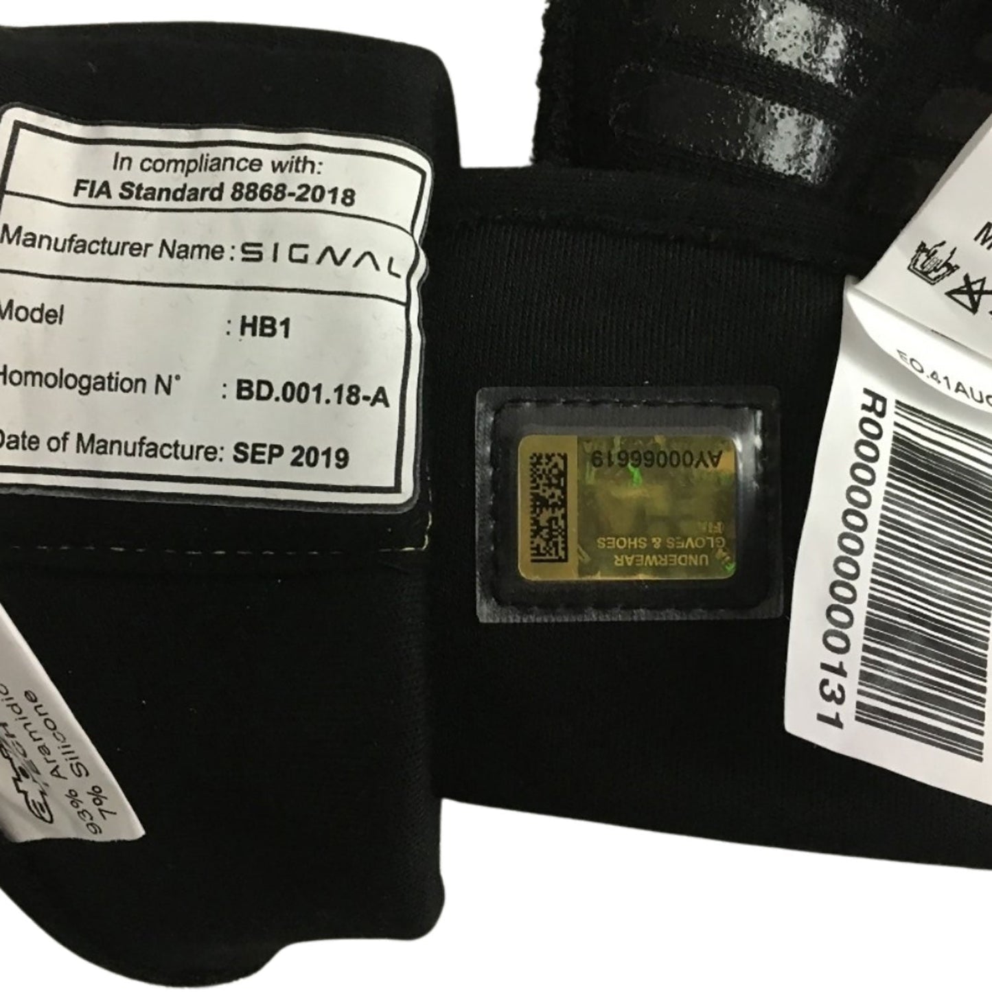 Yellow Esteban Ocon 2020 Renault F1 Race Gloves laid flat, front view, showing the full racing design and replica stitching
