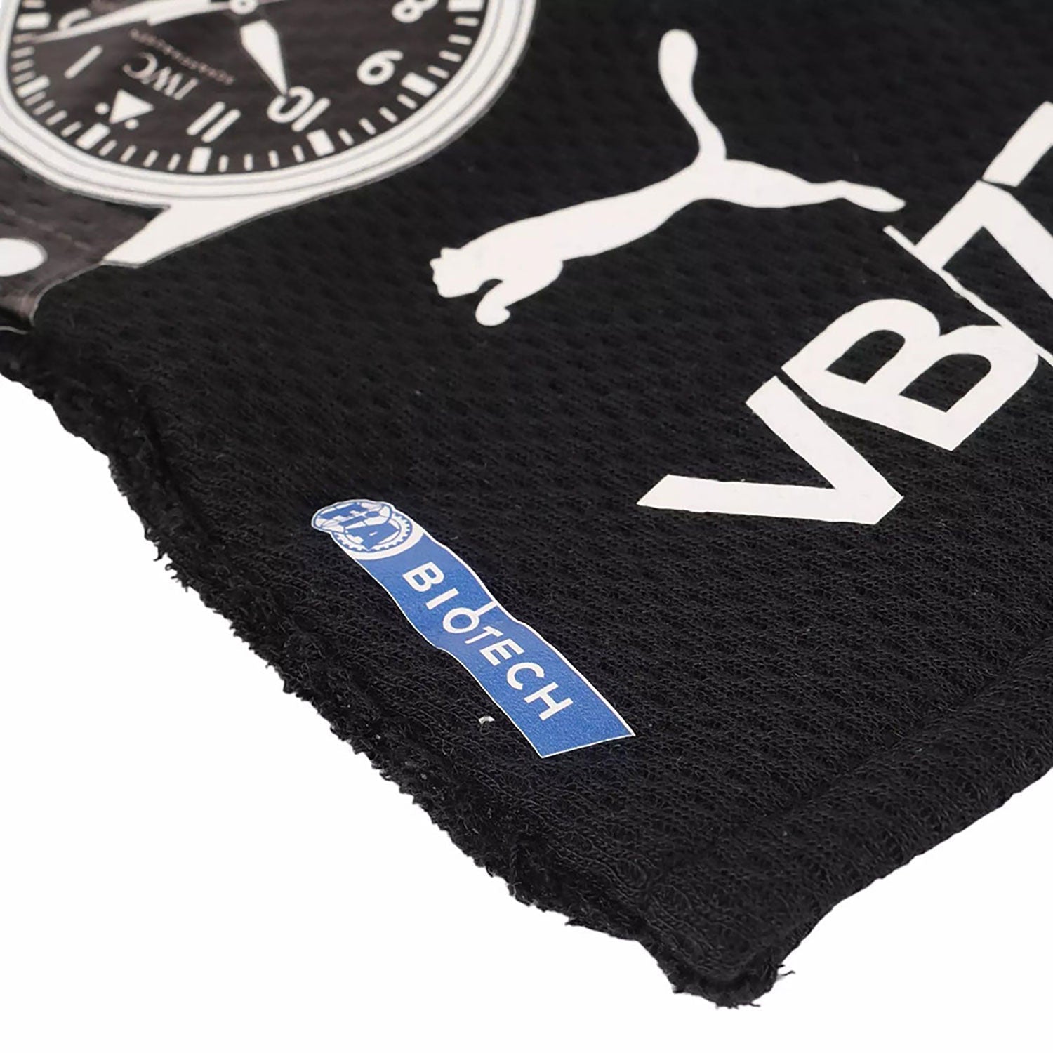 Black Valtteri Bottas 2020 Mercedes F1 Race Gloves shown side-on, highlighting the wrist strap and grip texture for grand prix use