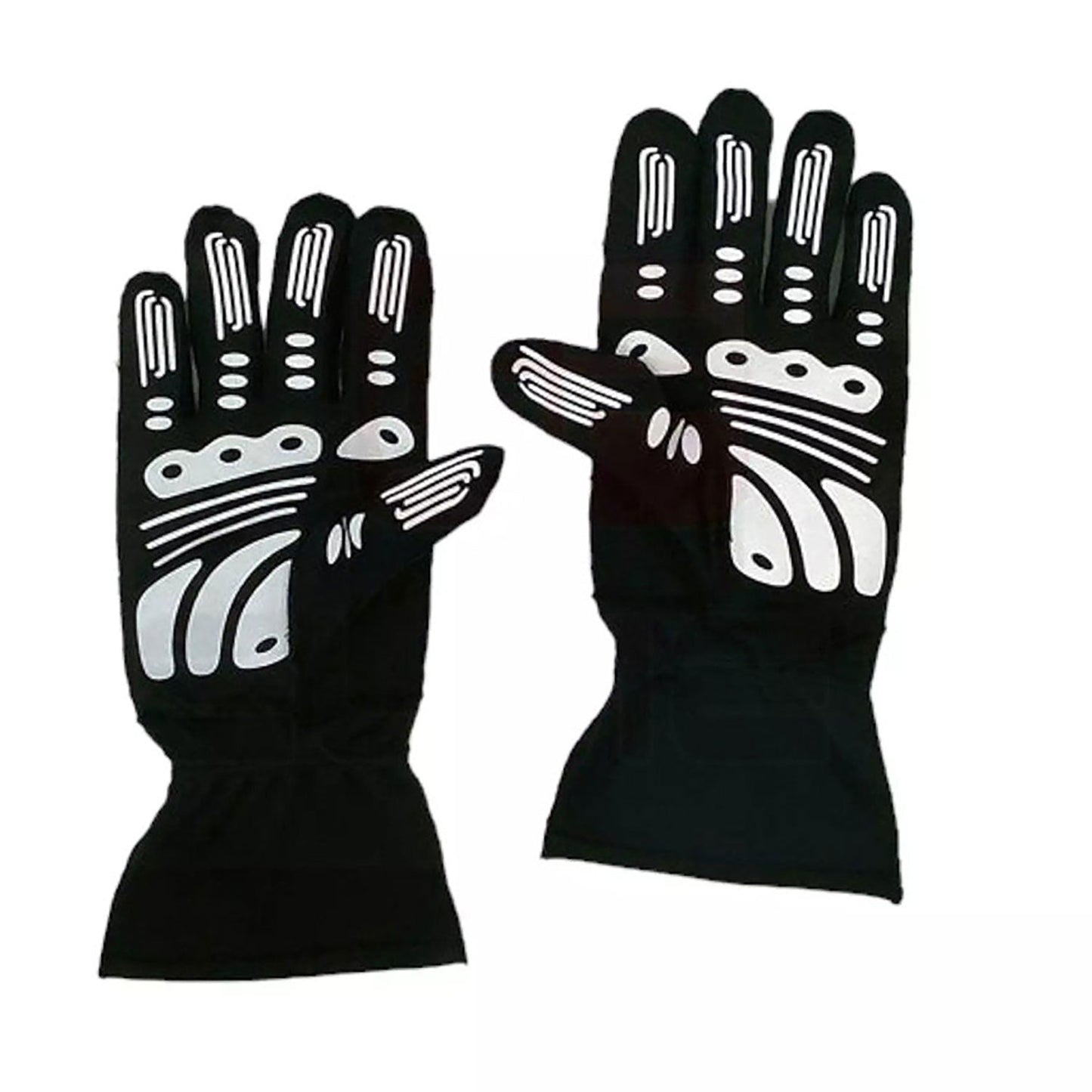Black Lewis Hamilton 2021 Mercedes F1 Race Gloves shown side-on, highlighting the wrist strap and grip texture for grand prix use