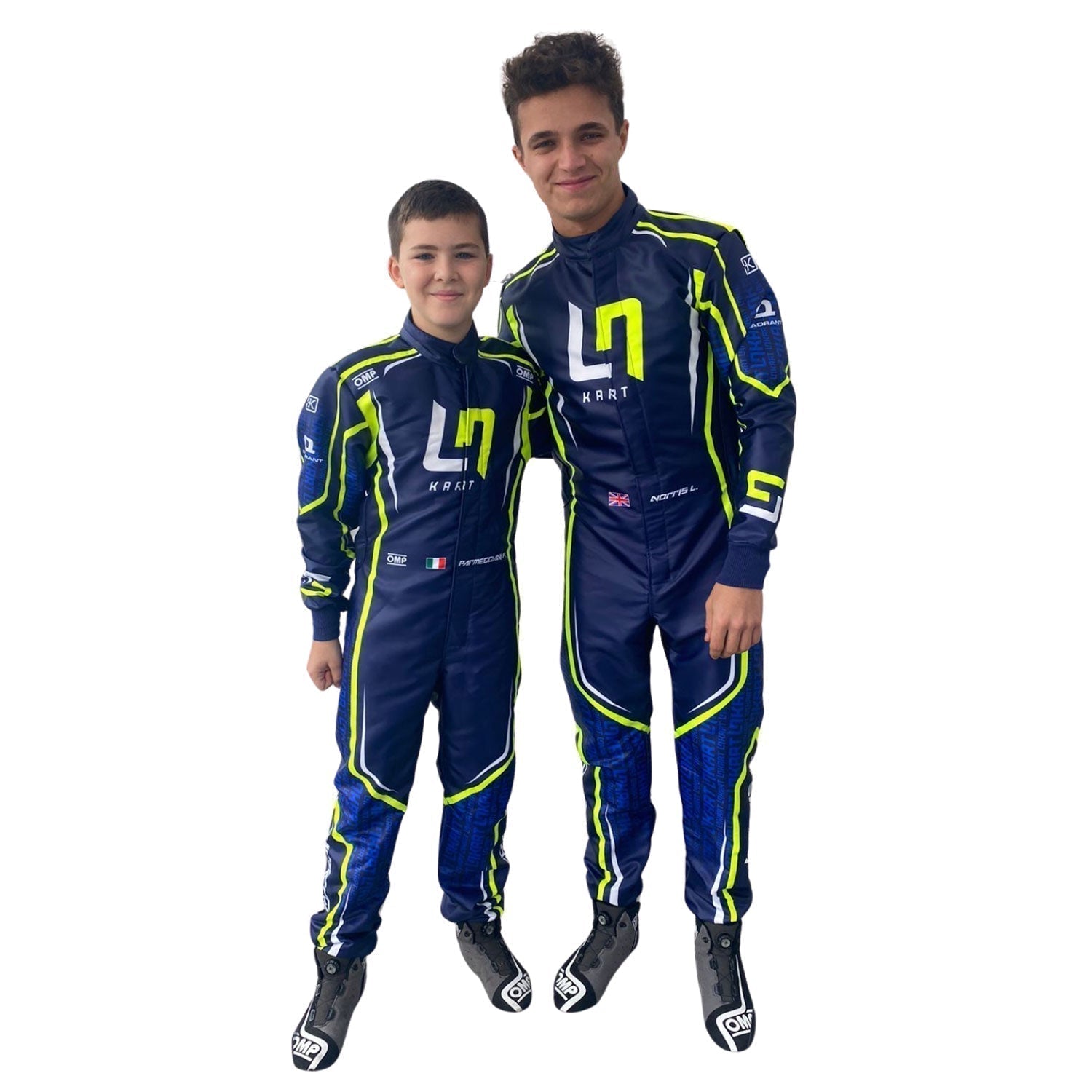 OMP LN Go-Kart Race Karting Costume Front View