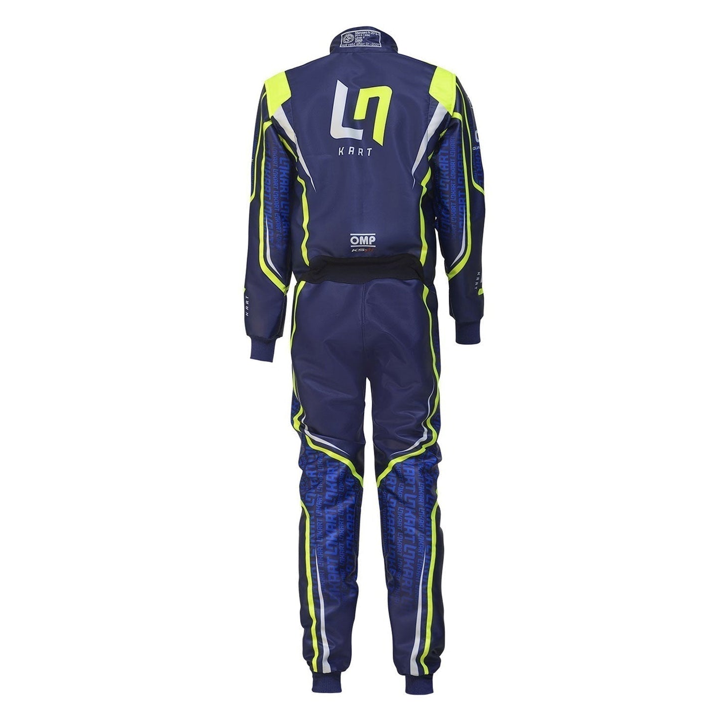 OMP LN Go-Kart Race Track Suit Detail View