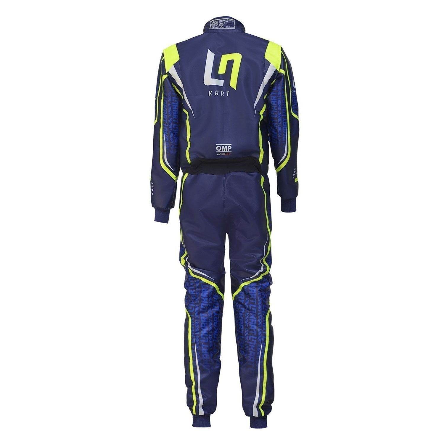 OMP LN Go-Kart Race Track Suit Detail View