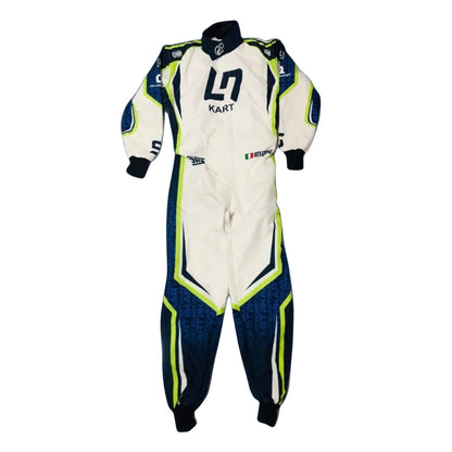 OMP Overall LN Kart Race Track Suit Front View