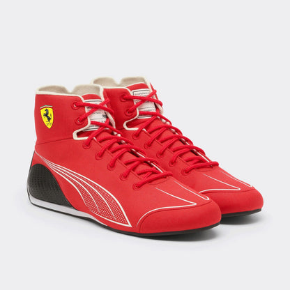 Charles Leclerc 2026 Racing Shoes Replica in red, with neat stitching and a sleek racing shape. A neat match for a printed race suit or fan attire.