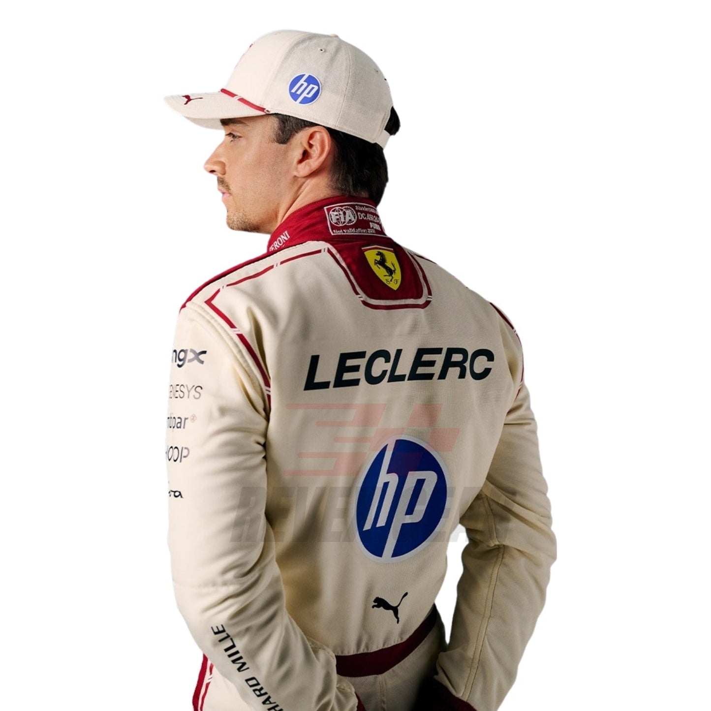 Charles Leclerc F1 Race Ferrari Monaco GP Grand Prix Suit Close-Up View