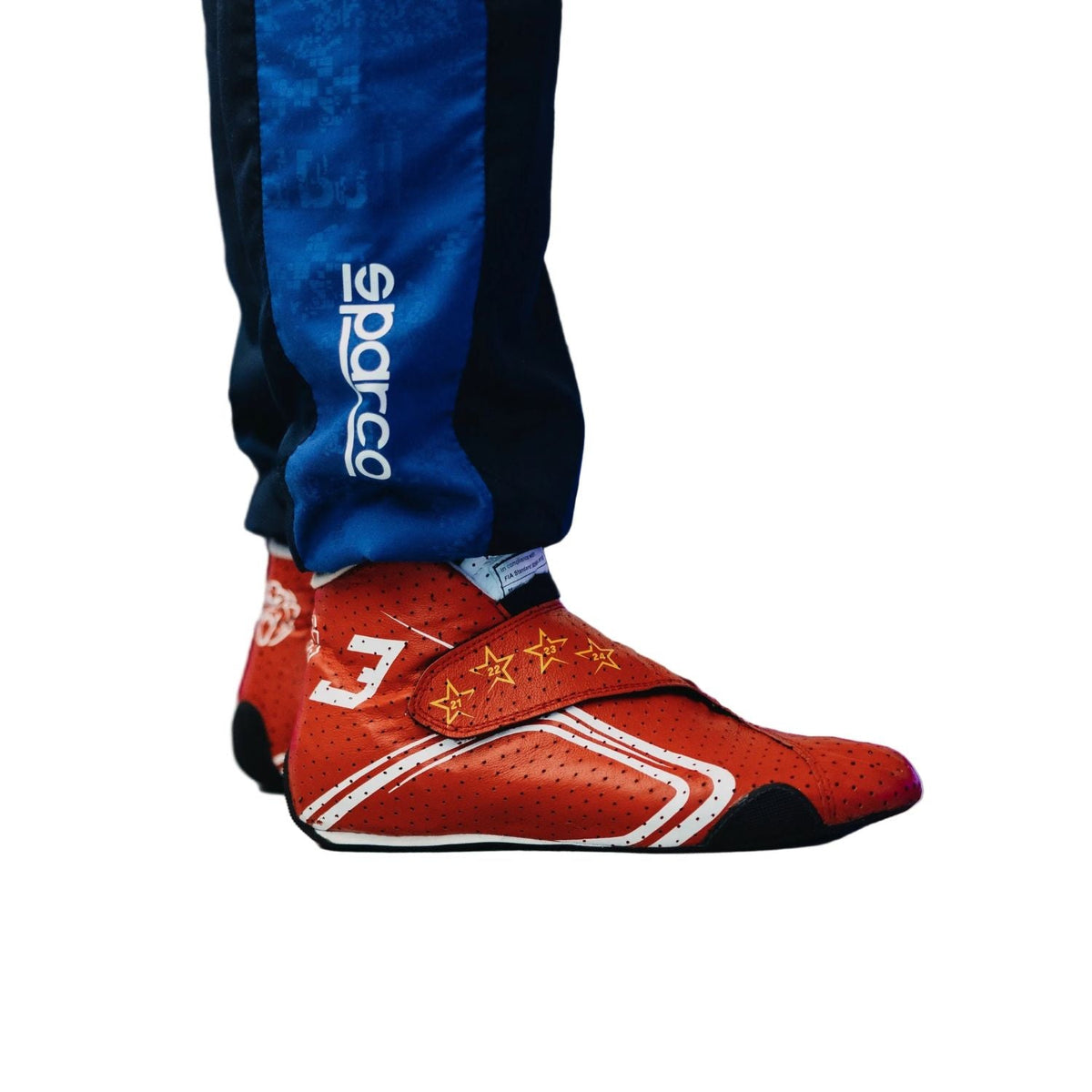 Max Verstappen 2026 Monaco Grand Prix fan shoes, showing the heel detail and soft lining. Comfortable fan shoes for supporters, karters and collectors.
