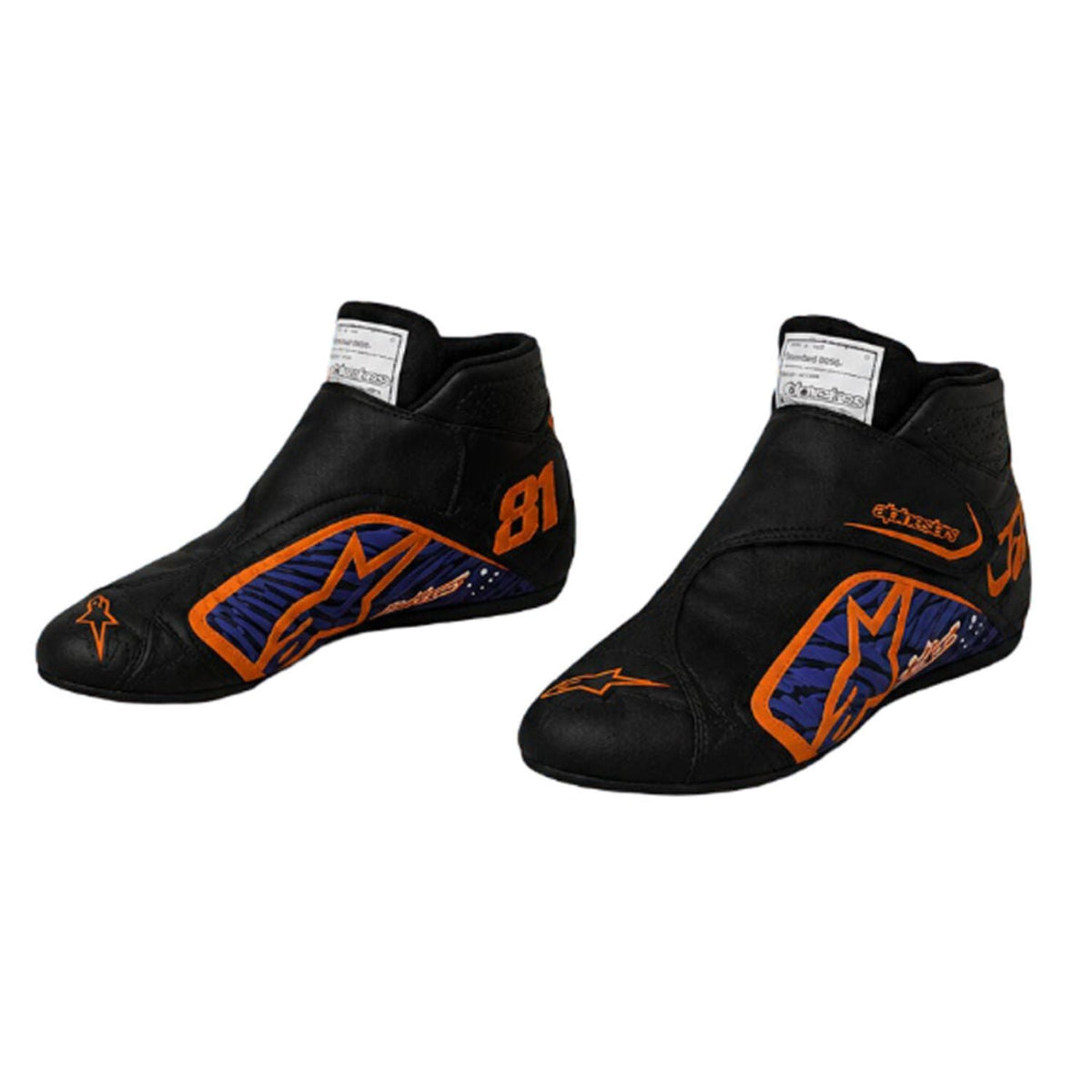 2026 Oscar Piastri Racing Shoes Replica in black, showing the grippy tread and light build. A sporty finish for a cosplay outfit or a circuit visit.