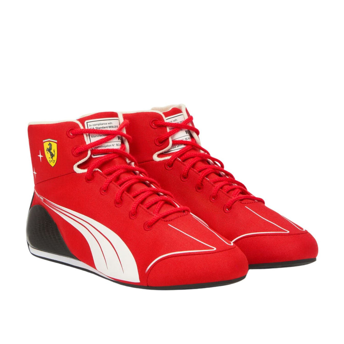 2026 Monza GP Red and White Racing Shoes in red and white, with logo-style graphics across the upper. Comfortable fan shoes for supporters, karters and collectors.