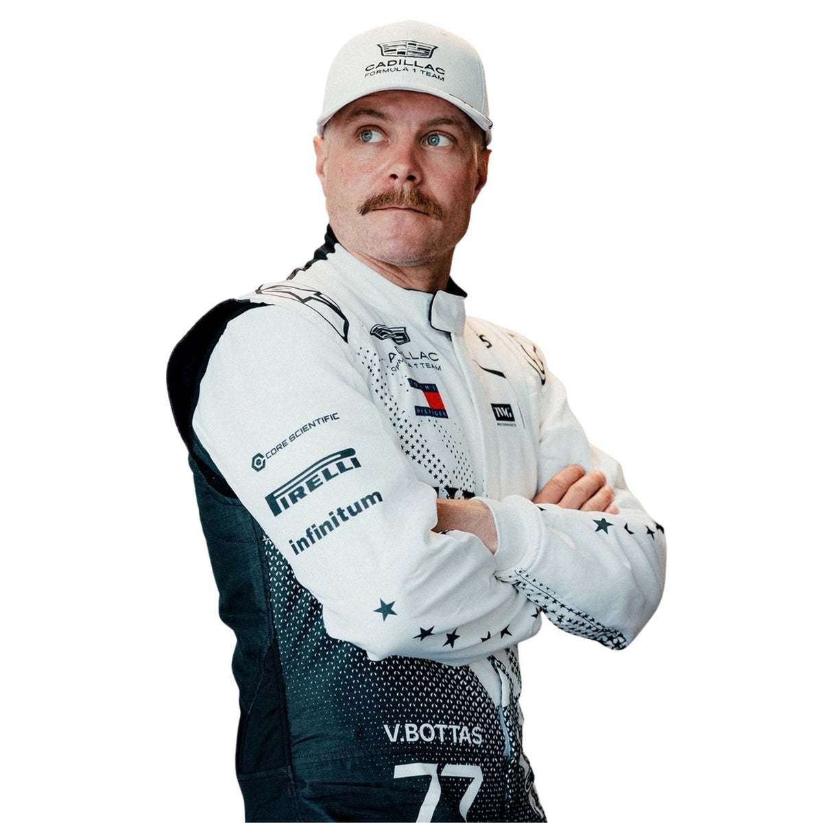 Valtteri Bottas F1 Race Replica Cadillac Miami GP Grand Prix Suit close View