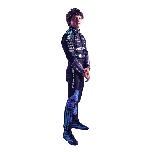 Andrea Kimi Antonelli F1 Race Mercedes Singapore GP Motorsport Suit Close View