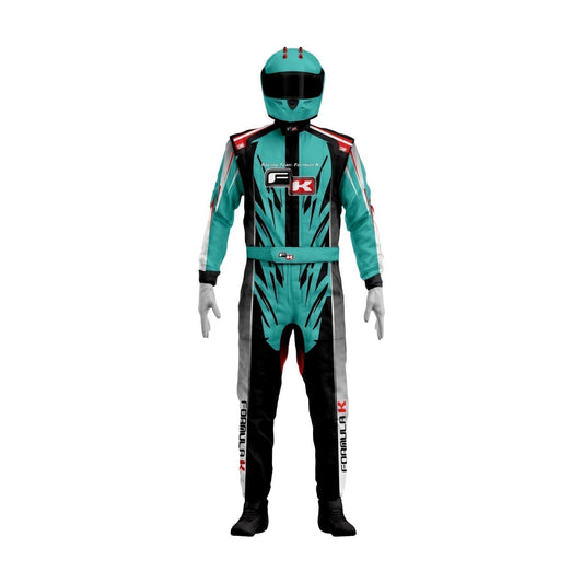 FK Go-Kart Race Karting Costume Front View