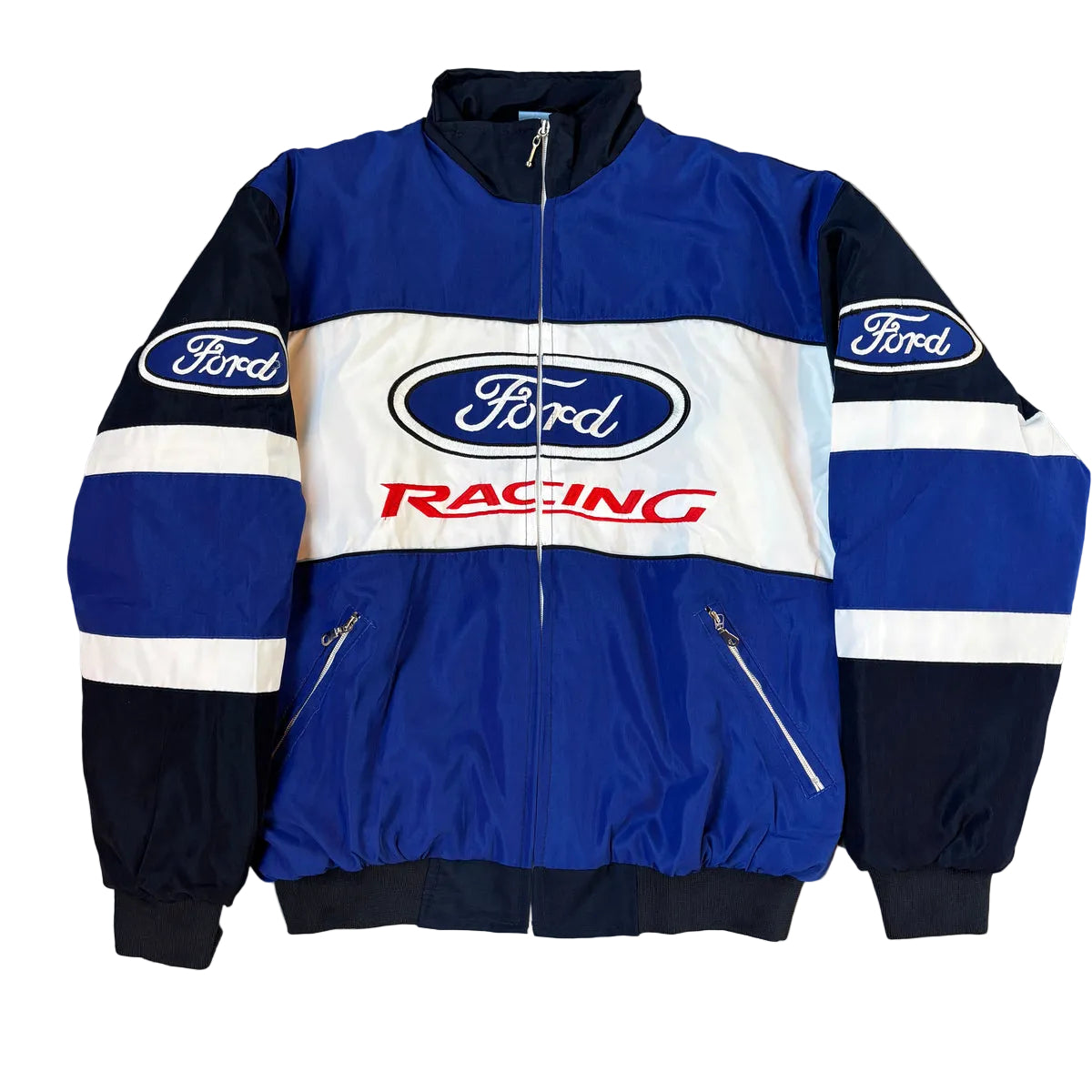 Ford Embroidered F1 Retro Bomber Jacket