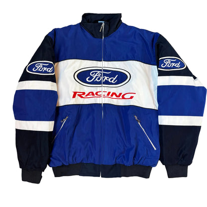 Ford Embroidered F1 Retro Bomber Jacket