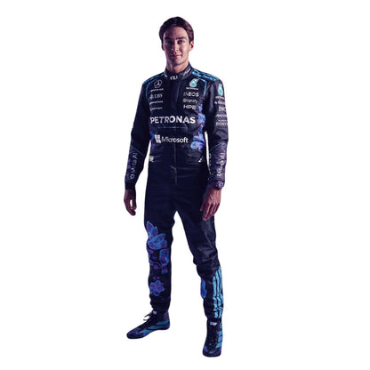 George Russell F1 Race Mercedes Singapore GP Motorsport Suit Close View