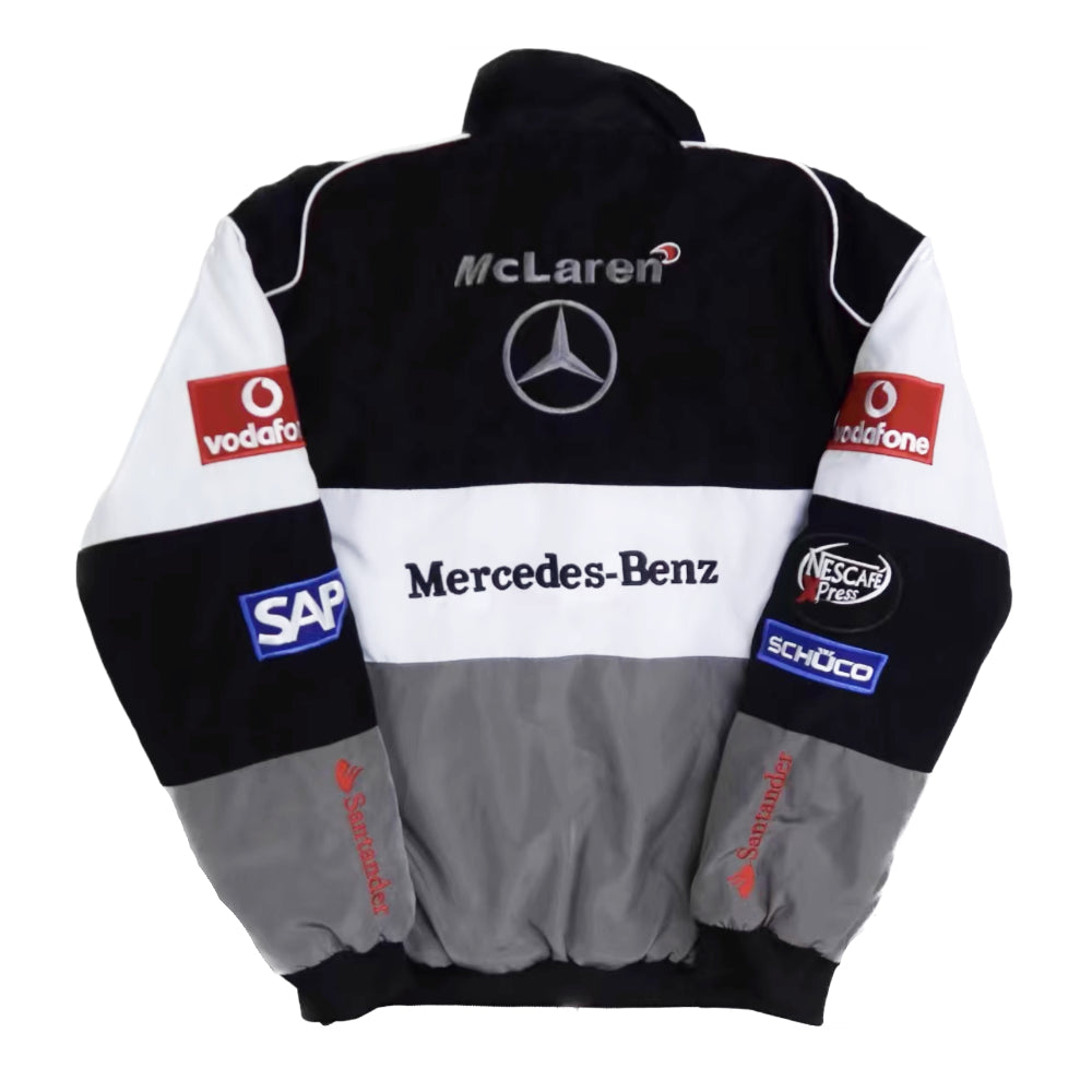 Grey Mercedes Benz McLaren Retro Jacket