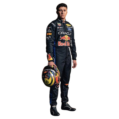 Isack Hadjar F1 Race Red Bull Motorsport Suit Detail View