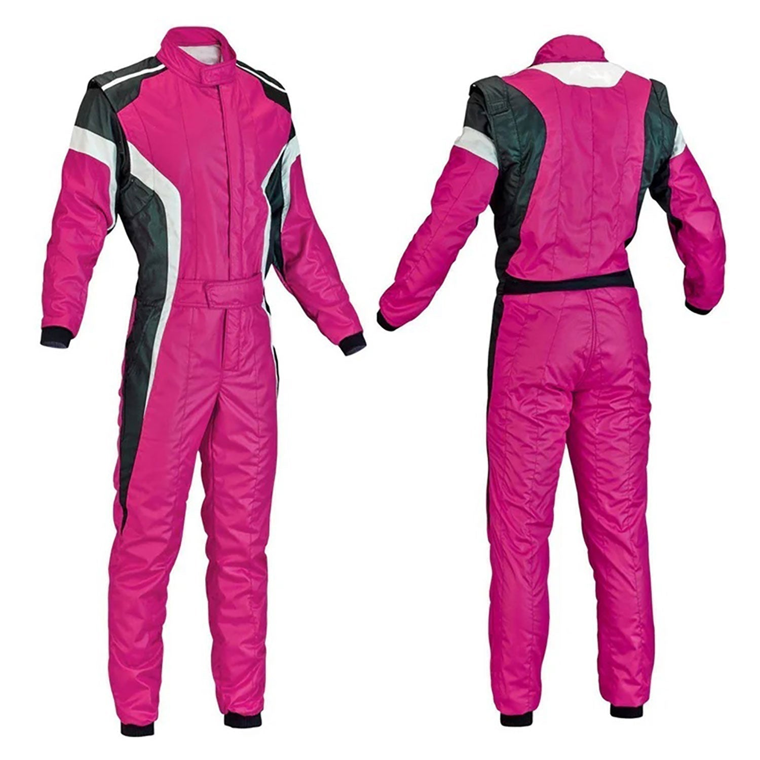 Pink Karting Race Track Suit Front View