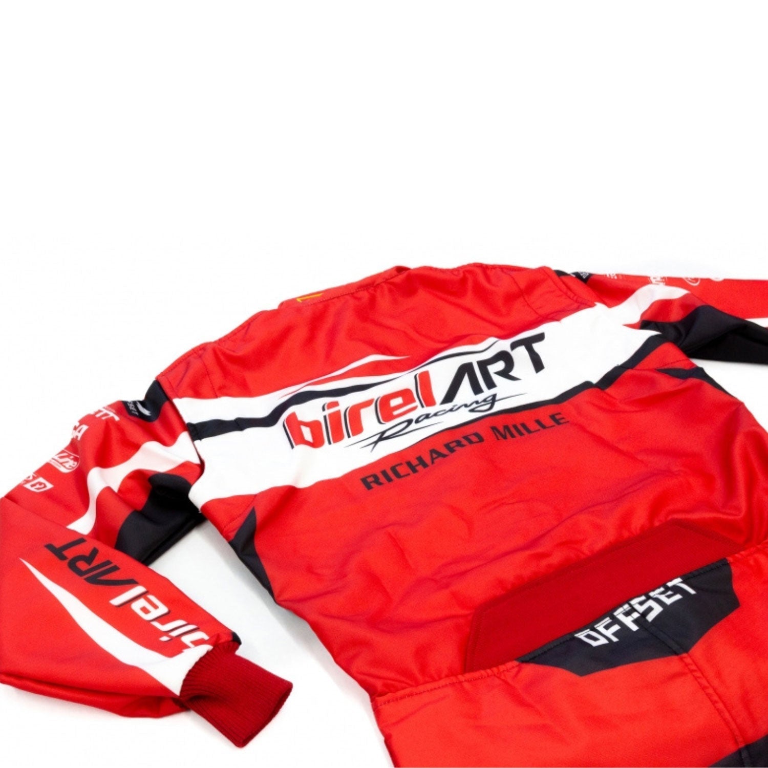 Red Birel Art Go-Kart Race Track Suit Side View
