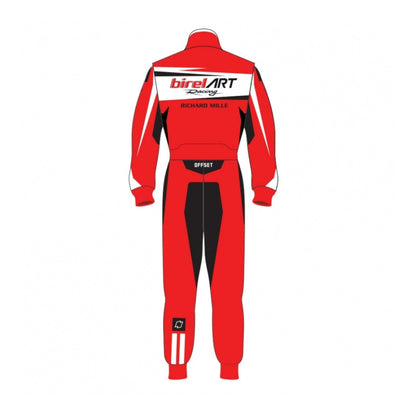 Red Birel Art Go-Kart Race Motorsport Suit Detail View