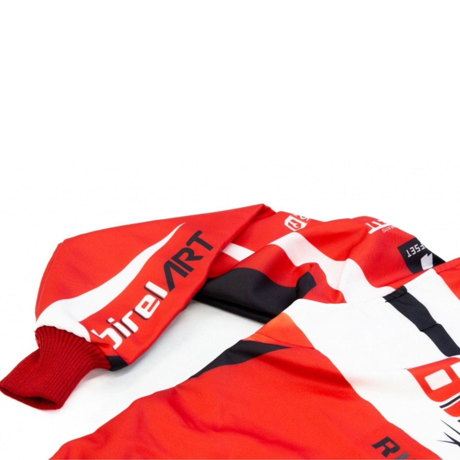 Red Birel Art Go-Kart Race Track Suit Front View