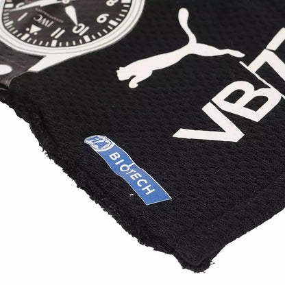 Black Valtteri Bottas 2020 Race Gloves F1 Mercedes with Puma logo and 'VBT' text, featuring a BicTech label.