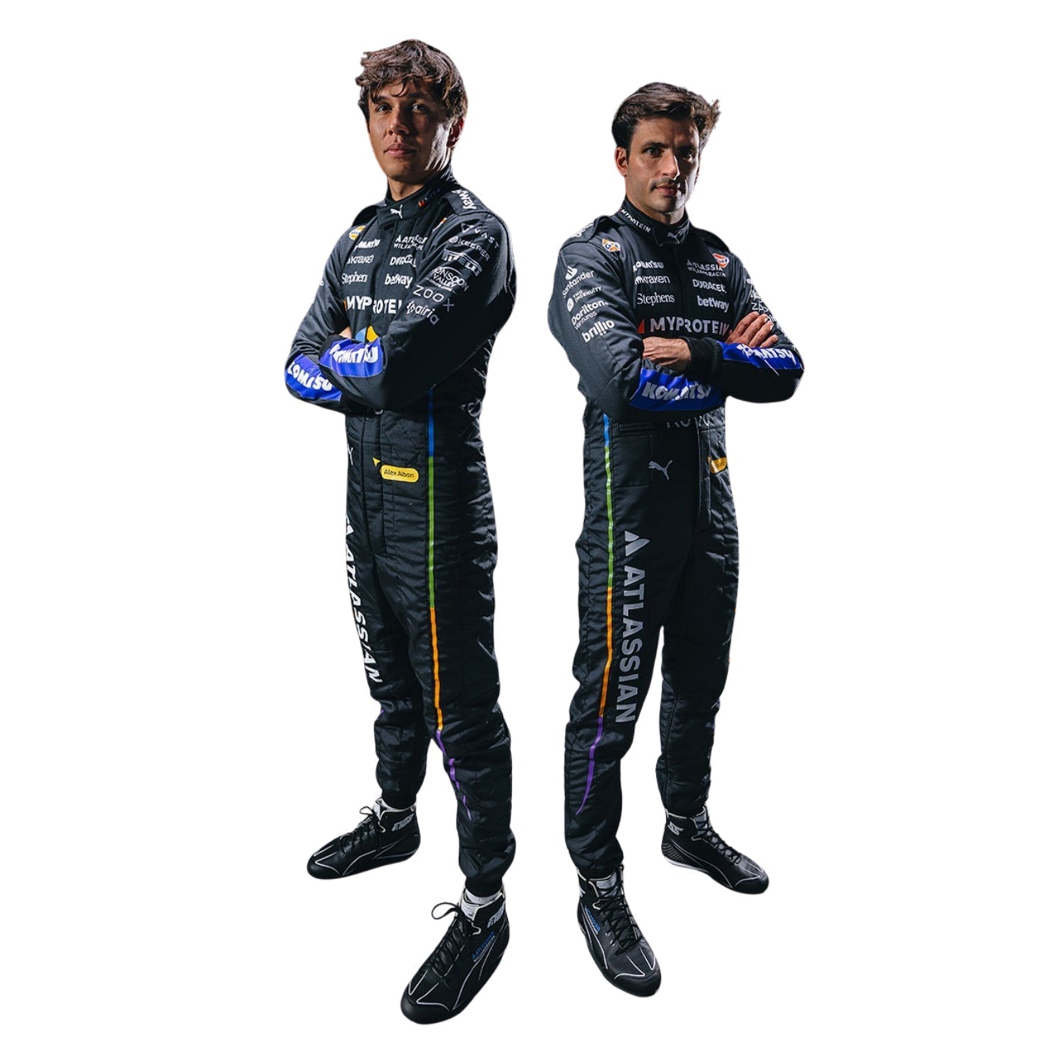 Alexander Albon F1 Race Williams Las Vegas GP Motorsport Suit Back View