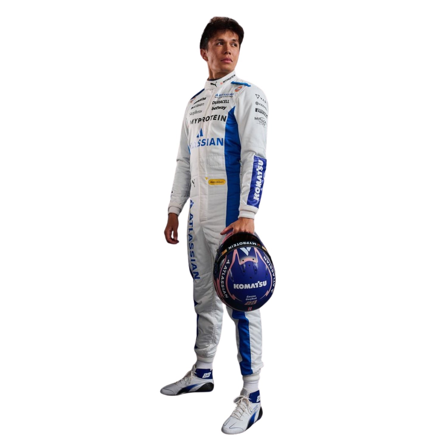 Alexander Albon F1 Race Replica Williams Grand Prix Suit Front View