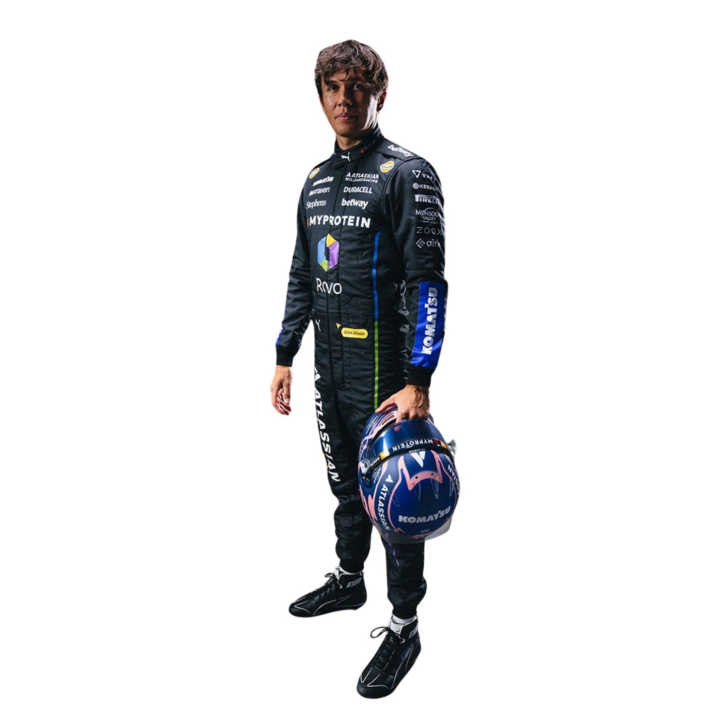 Alexander Albon F1 Race Williams Las Vegas GP Grand Prix Suit Front View