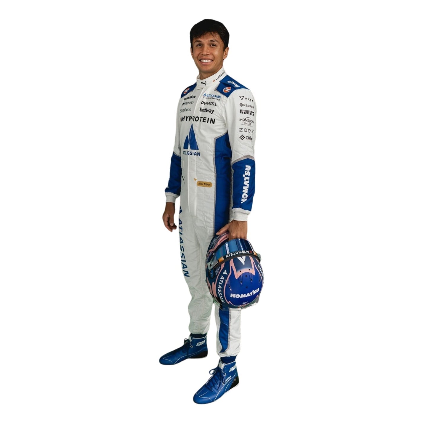 Alexander Albon F1 Race Replica Williams United States GP Driver Suit Front View