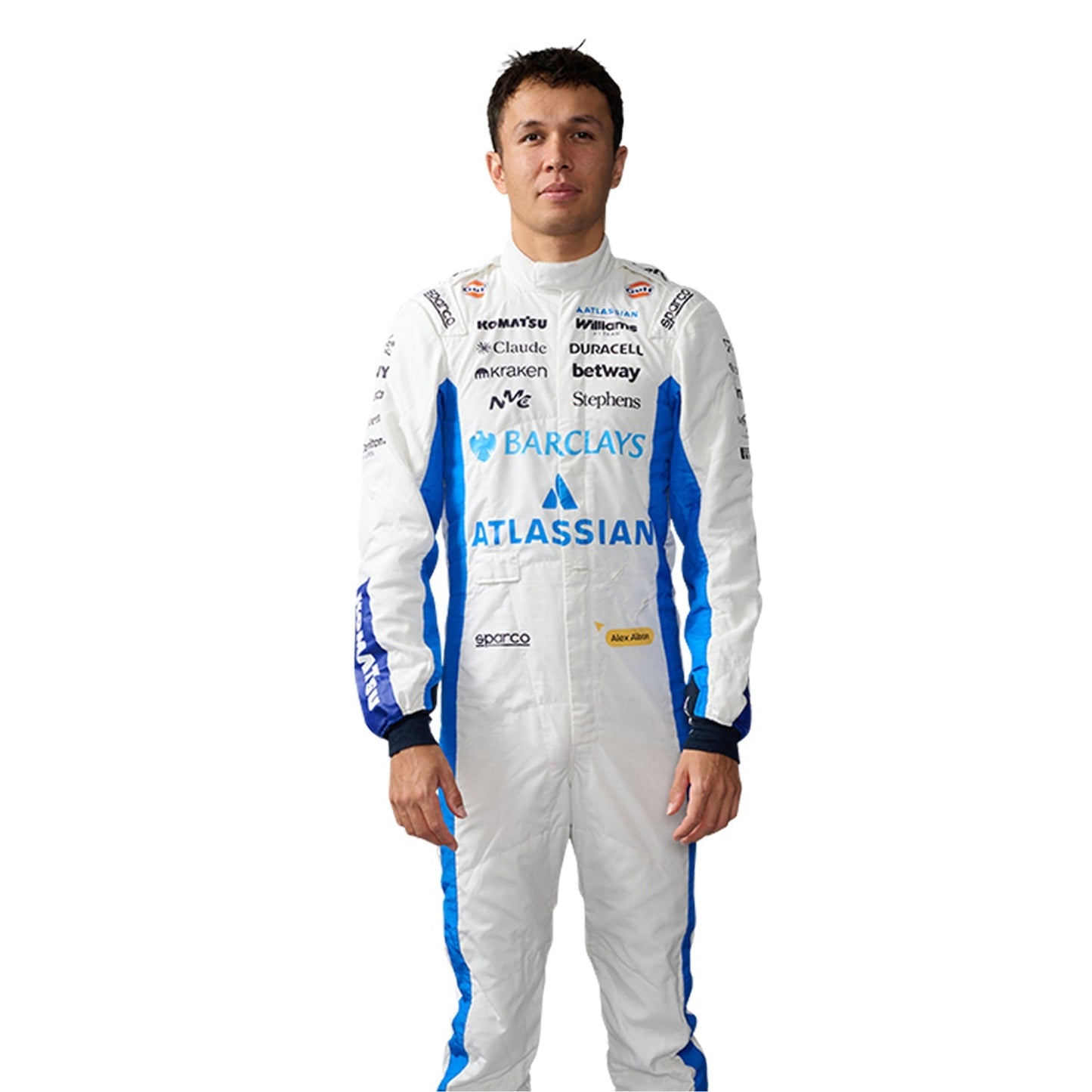 Alexander Albon F1 Race Replica Williams Motorsport Suit Front View