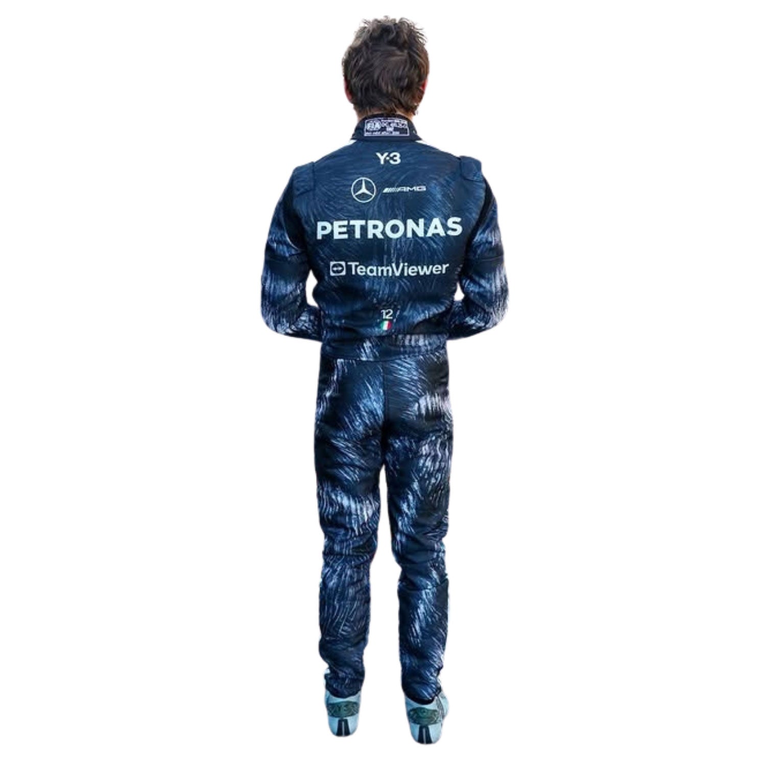 Andrea Kimi Antonelli F1 Race Replica Mercedes Japanese GP Motorsport Suit Detail View