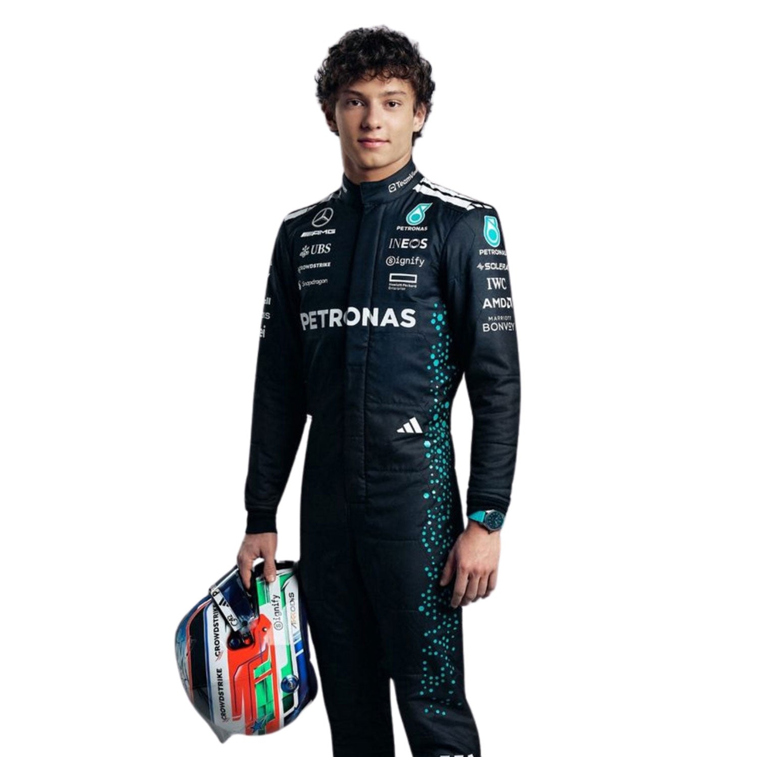 Andrea Kimi Antonelli F1 Race Replica Mercedes Grand Prix Suit Front View