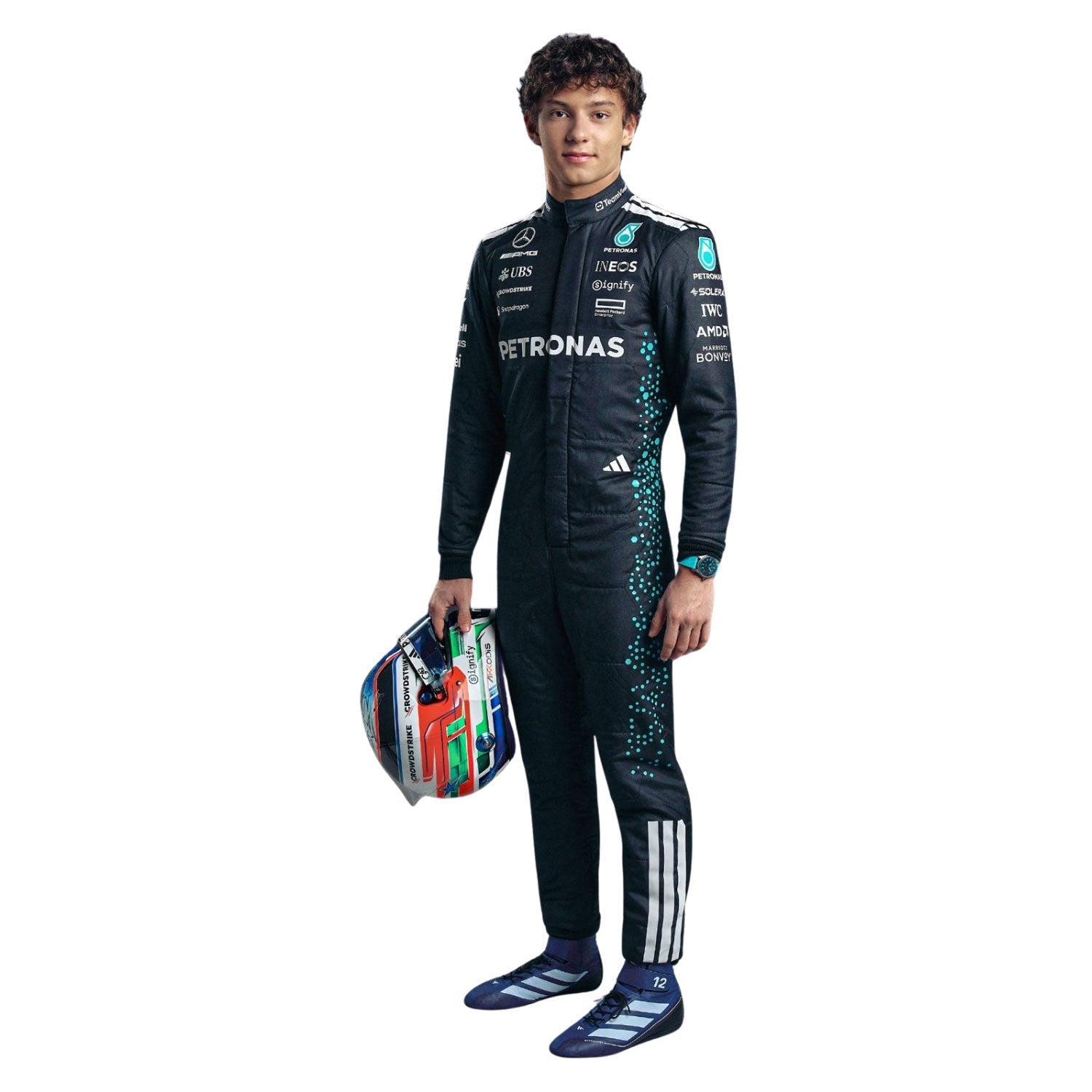 Andrea Kimi Antonelli F1 Race Replica Mercedes Motorsport Suit Detail View