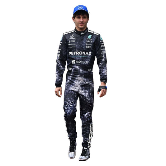 Andrea Kimi Antonelli F1 Race Replica Mercedes Japanese GP Grand Prix Suit Front View