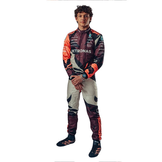 Andrea Kimi Antonelli F1 Race Mercedes Miami GP Grand Prix Suit Front View