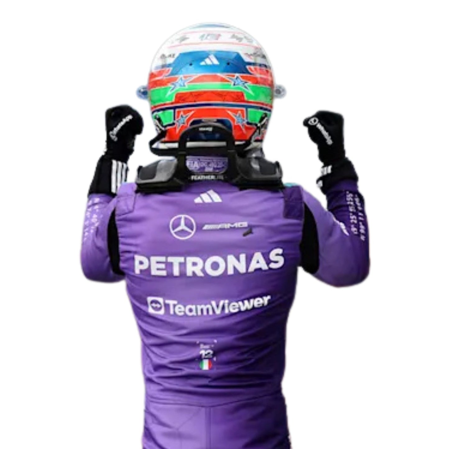 Andrea Kimi Antonelli F1 Race Mercedes Miami GP Grand Prix Suit Action Shot