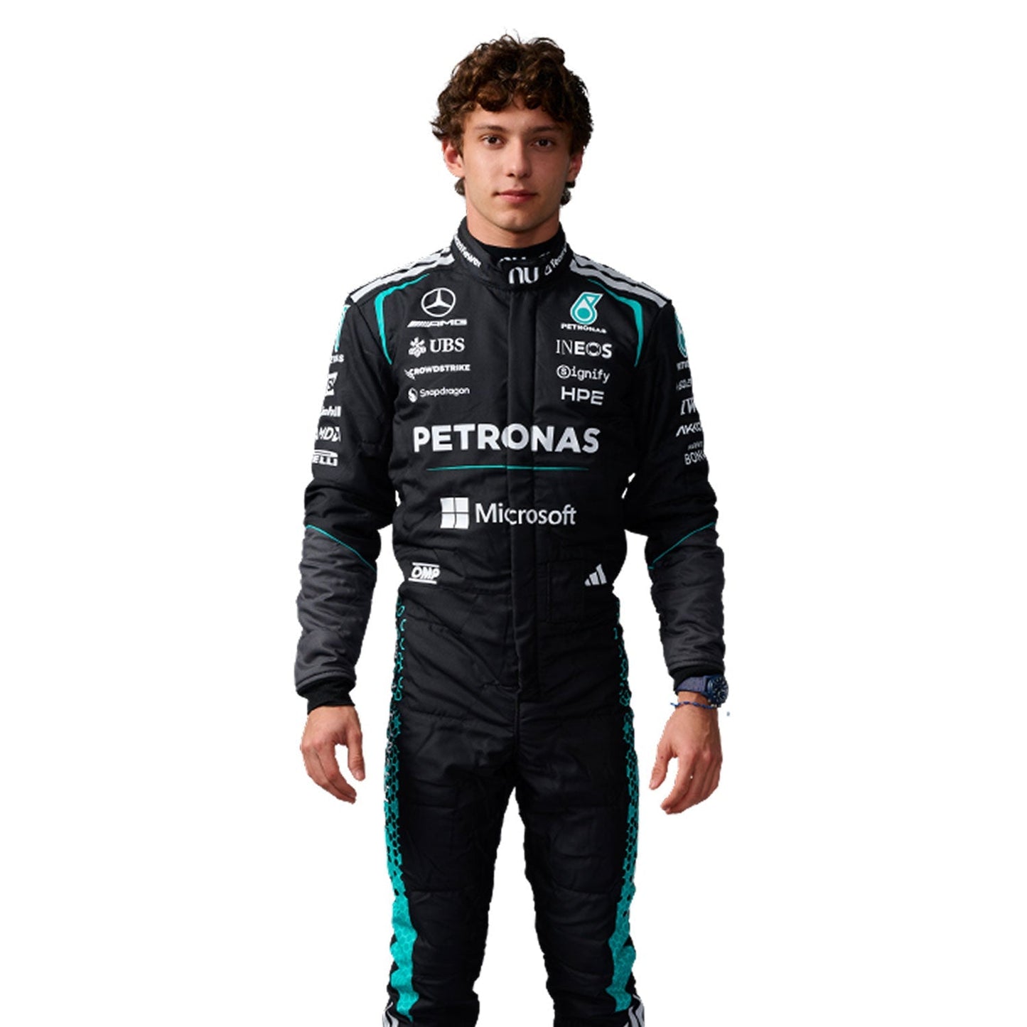 Andrea Kimi Antonelli F1 Race Replica Mercedes Driver Suit Front View