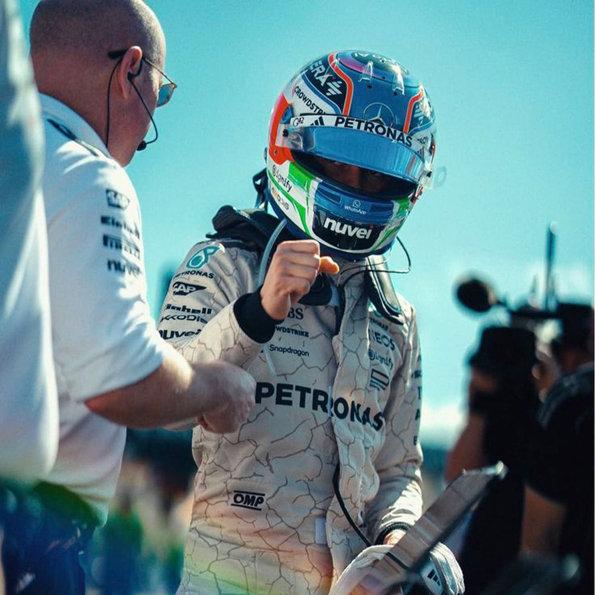 Andrea Kimi Antonelli F1 Race Replica Mercedes USA Austin GP Grand Prix Suit Close View