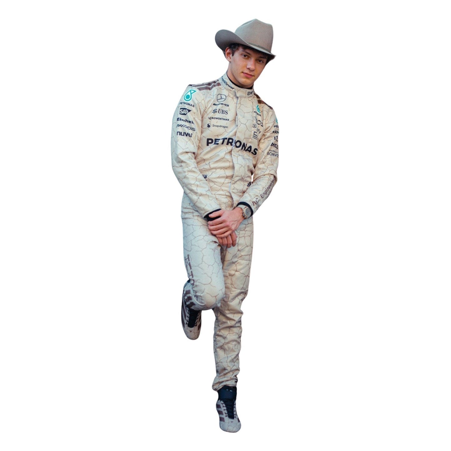 Andrea Kimi Antonelli F1 Race Replica Mercedes USA Austin GP Motorsport Suit Action Shot
