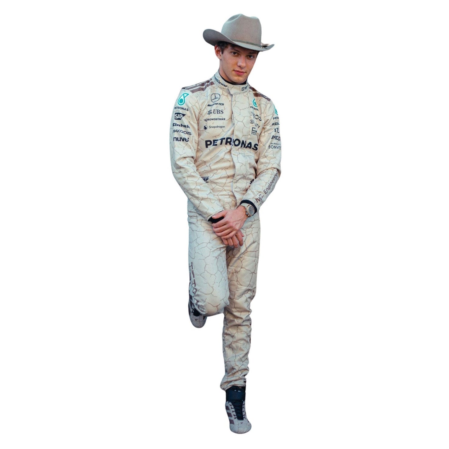 Andrea Kimi Antonelli F1 Race Replica Mercedes USA Austin GP Driver Suit Full View