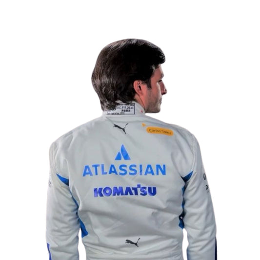 Carlos Sainz F1 Race Replica Williams Motorsport Suit Close View