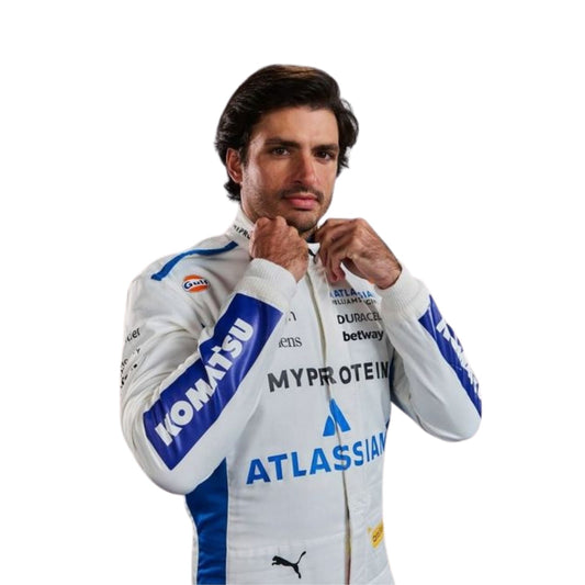 Carlos Sainz F1 Race Replica Williams Driver Suit Back View